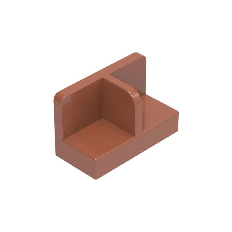Yiran toy Baustein Platte 1x2x1 mit abgerundeten Ecken 204-teiliges Set - Bild 2