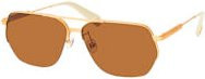 Jacquemus JAC 677 Sonnenbrille Aviator, Metall, Gold, Braun, Unisex - Bild 1