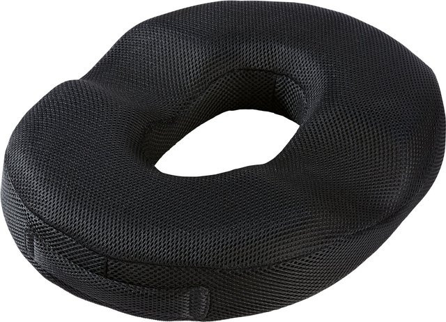 Gel-Sitzring von MODERNE HAUSFRAU in Schwarz mit Memory-Foam, kühlender Funktion und abnehmbarem Bezug für Erwachsene - Bild 1