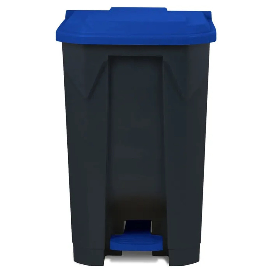 Karat Mülleimer Olaf Step-On Tretmülleimer aus Kunststoff, Blau, 50 Liter - Bild 2