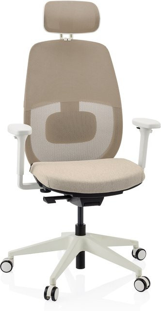 hjh OFFICE Profi Bürostuhl Skandis Pro mit Armlehnen aus Stoff und Netzstoff, höhenverstellbar und modern - Bild 1