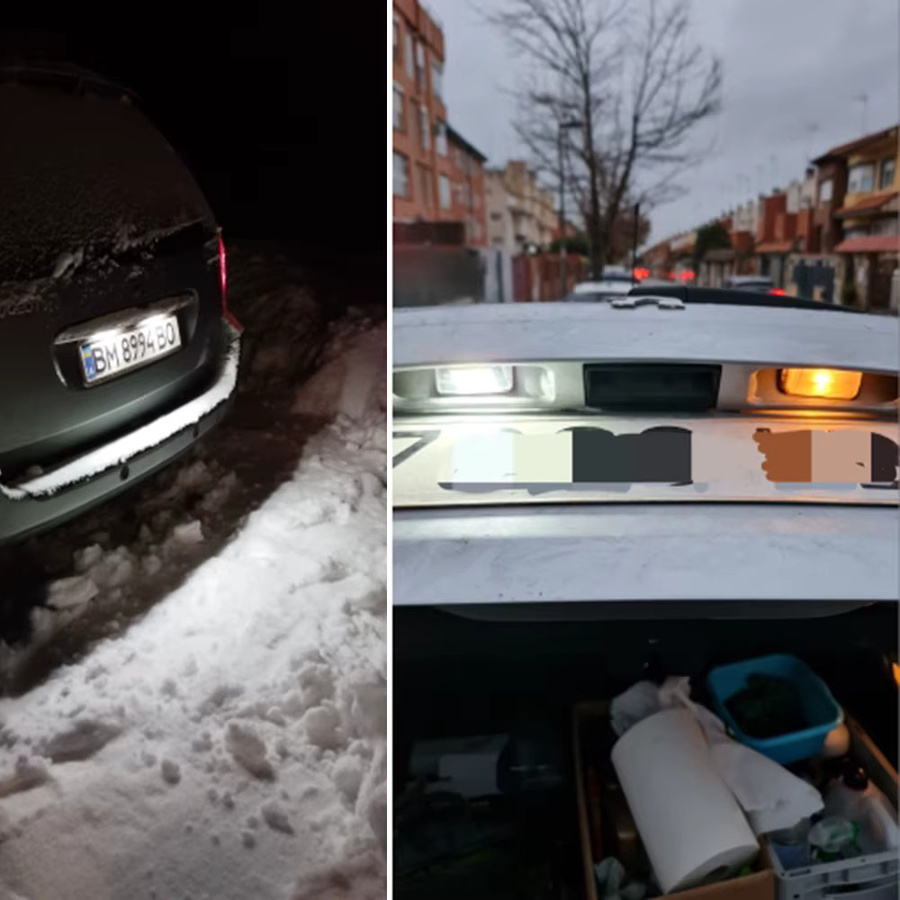 2 Stück LED-Nummernschildbeleuchtung in Weiß für Peugeot und Citroen Modelle, Marke OTNHAEE - Bild 4