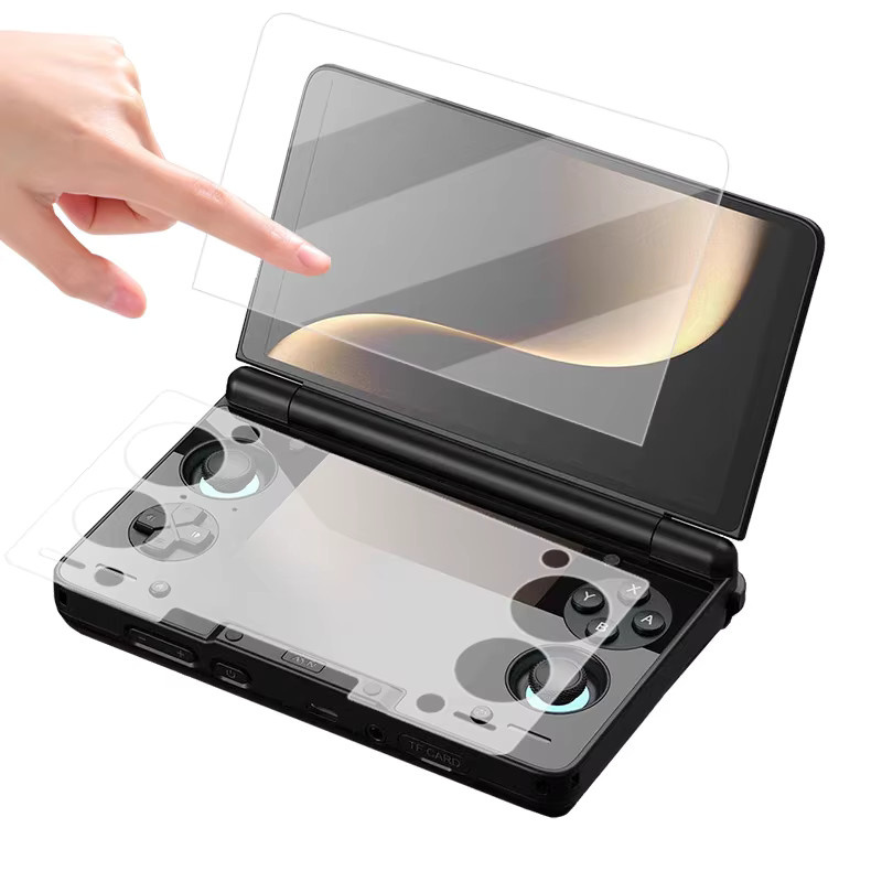 AYN THOR Displayschutzfolie aus gehärtetem Glas für THOR Flip Dual Screen Spielekonsole, transparent, HD Vollbildschutz - Bild 2