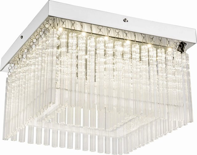 Globo LED-Deckenleuchte VINCE in Chrom mit transparentem Glas - Bild 1