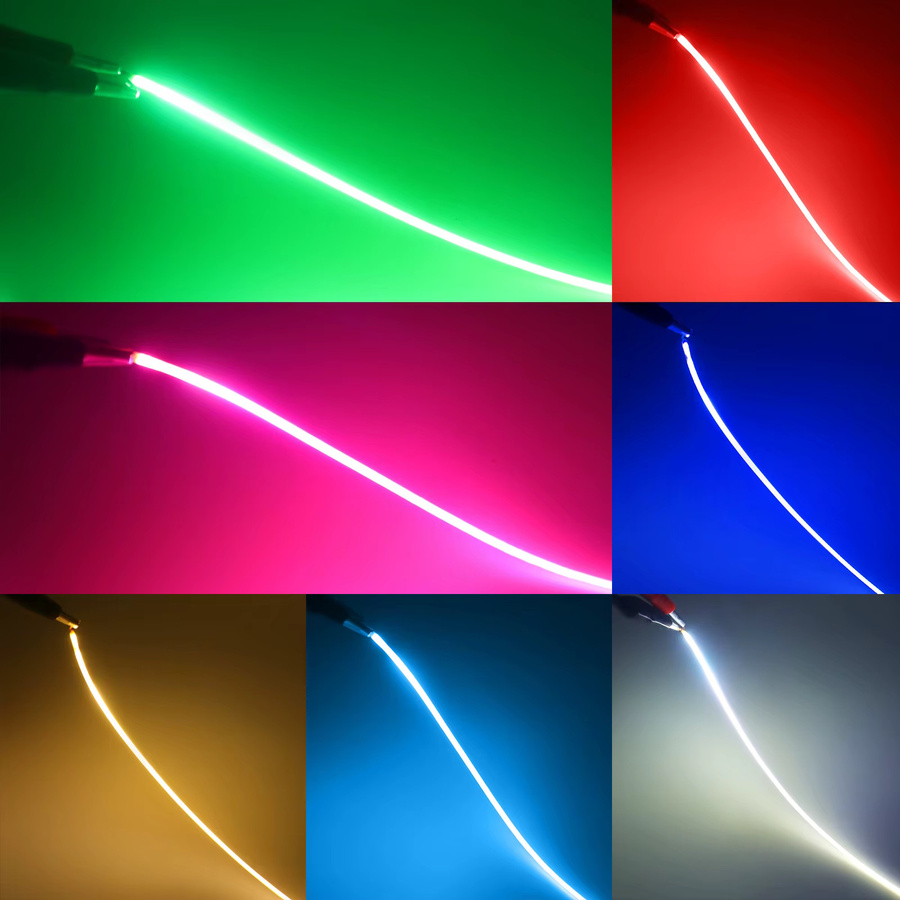XUNATA COB LED Filament DIY Edison Glühbirne Teile, DC 3V, flexibel und zuschneidbar - Bild 2