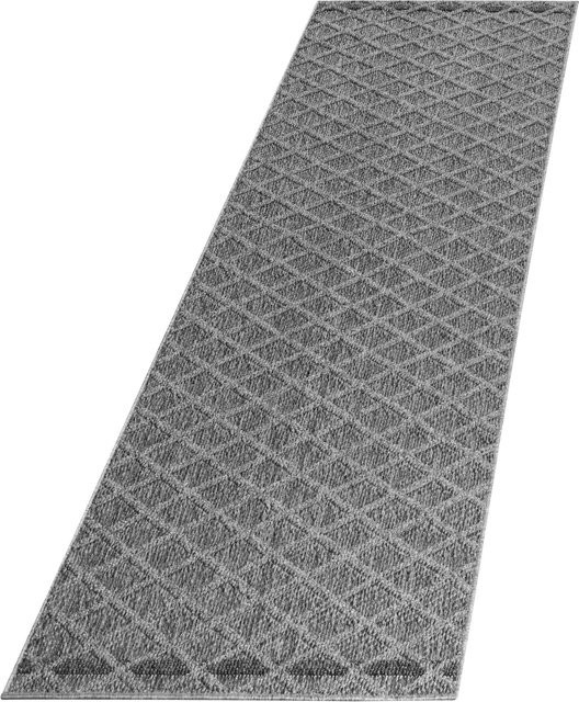 Kadima Design Outdoorteppich IMST mit Rautenmuster in Grau, B/T: 80 x 250 cm - Bild 1