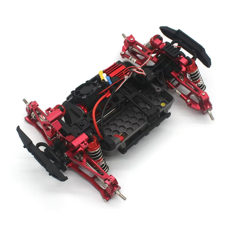 AINY Metall-Aufhängungsarm-Lenkblock-Set, 3-teiliges Set, Rot - Bild 1
