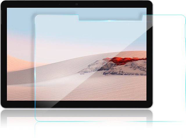 Displayschutzfolie aus gehärtetem Glas für Microsoft Surface Go 10,5 Zoll (2018, 2020, 2021), transparent, HD, Bubble Free - Bild 1