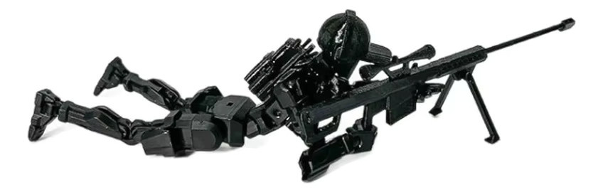 Lucky13 3D Druckbares Roboter Modell T13 Action Figur zur Montage als Desktop Dekoration - Bild 2