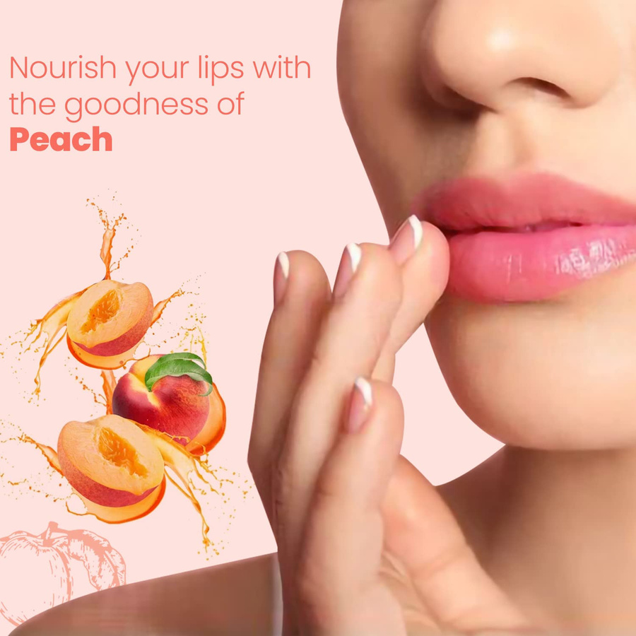 Himalaya Peach Shine Lippenbalsam, 4,5g, mit Vitamin E - Bild 2