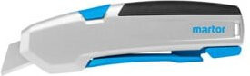 Martor Secupro 625 Sicherheitsmesser mit Zangengriff, blau/silber, mit automatischem Klingenrückzug und 21 mm Schnitttiefe - Bild 1