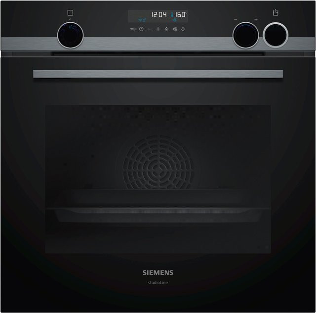 Siemens Einbaubackofen HR478G5B6S in Schwarz mit WiFi, Pyrolyse und Teleskopauszügen - Bild 1