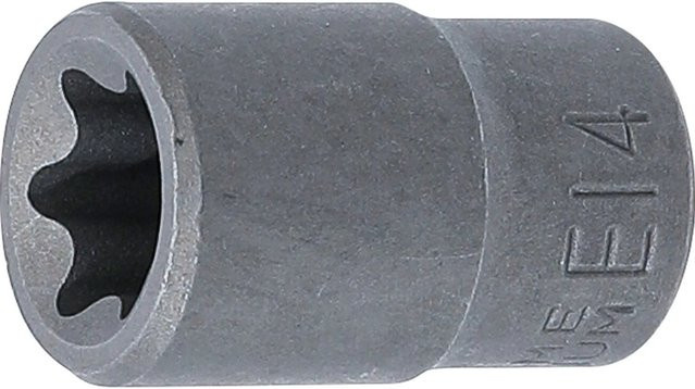 BGS Steckschlüssel Einsatz E-Profil mit 3/8 Zoll Innenvierkant SW E14 aus Chrom-Vanadium - Bild 1