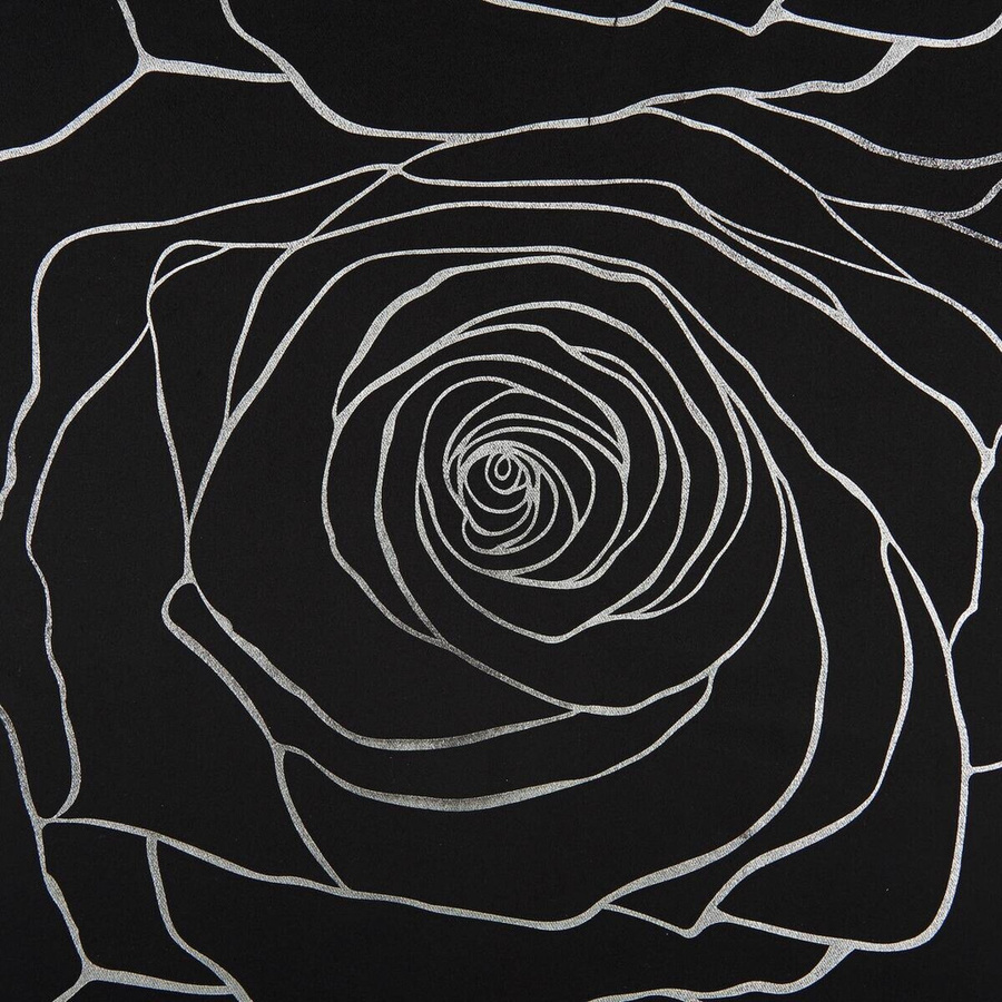 Home Essential Verdunklungsvorhang Roses in Schwarz, B/H: 140 x 245 cm - Bild 2