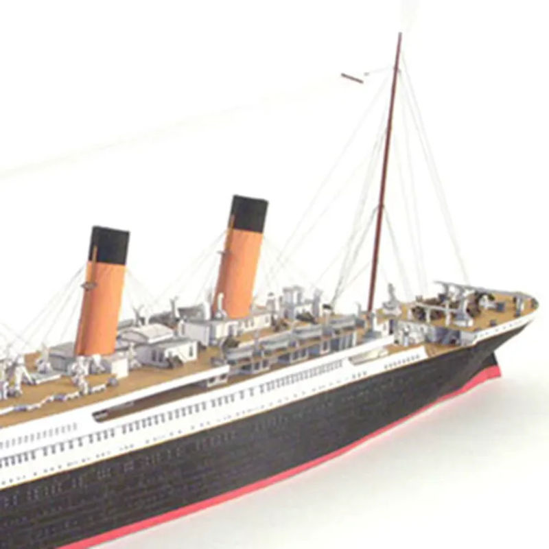 Moquerry Titanic 3D Papier Modell im Maßstab 1:400 Mehrfarbiges DIY Puzzel für Schreibtisch Dekoration - Bild 5