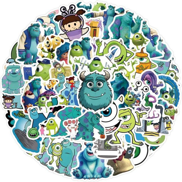 60 Stück Kreativität Monster AG Aufkleber in Multicolour für Handy, Laptop, Auto und Dekoration von Binchi Outdoor Product - Bild 1