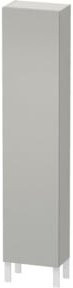 Duravit L-Cube Hochschrank in Betongrau matt mit Tür rechts, B: 40 cm, T: 24,3 cm, H: 176 cm - Bild 1