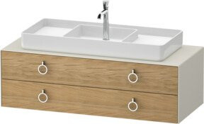 Duravit Waschtischunterschrank White Tulip in White, Breite: 130 cm, Tiefe: 55 cm, Höhe: 55 cm - Bild 1