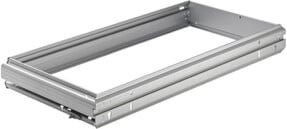 Hettich Stahlschubkasten Hängeregistraturrahmen Syst. Top 2000 9011942, 2 x A4, Silber Matt - Bild 1