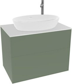 V&B Waschtischunterschrank Finion in Weiß lackiert, Breite: 80 cm, Tiefe: 50,1 cm - Bild 1