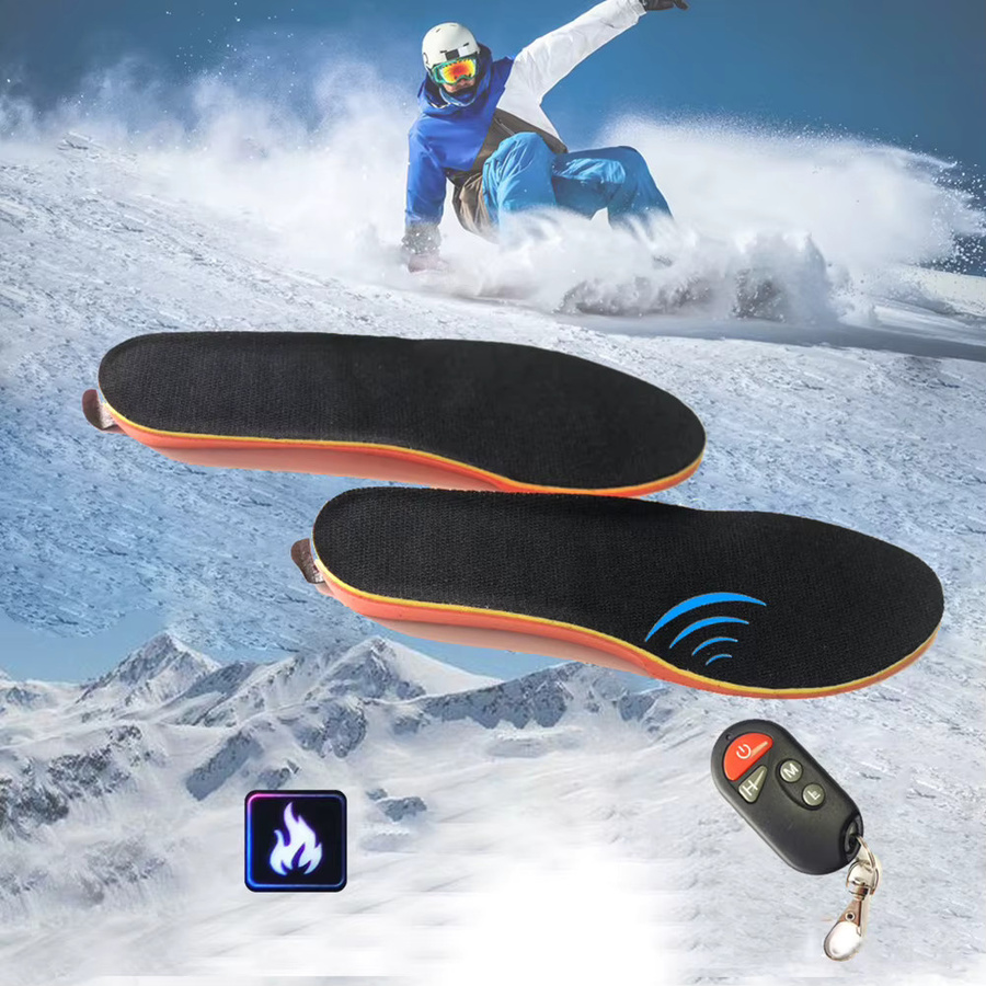 APWIKOGER Smart Fußwärmer Einlegesohlen mit 2000mAh Akku, drahtlose Thermo-Schuhpads mit Fernsteuerung, Farbe: Schwarz - Bild 3