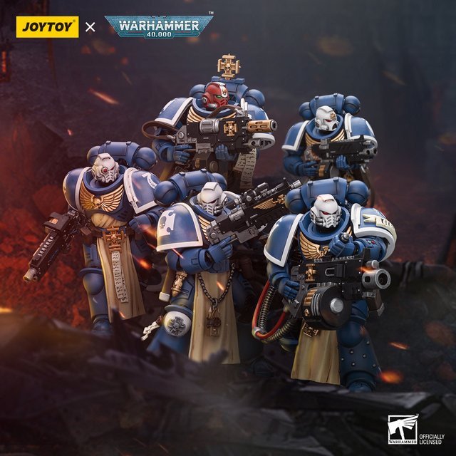 JOYTOY Warhammer 40k Ultramarines Sternguard Veteran, Actionfigur, 1/18 - Bild 1