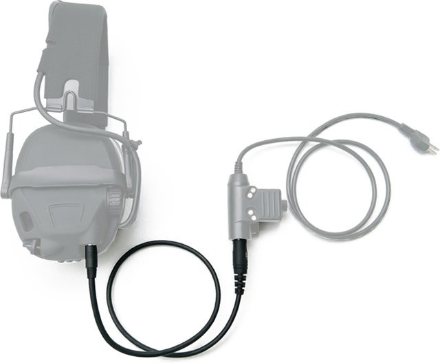 Motorola U174 PTT Adapter Kabel für U94 PCI taktische Headsets mit 3,5 mm und 7,1 mm Jack in Schwarz - Bild 1