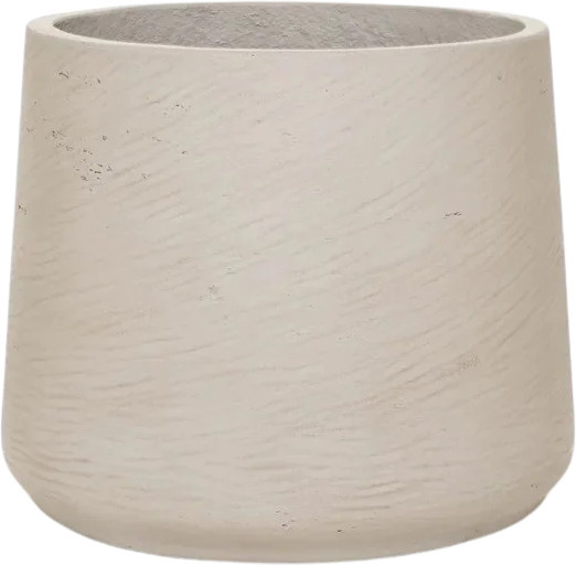 Blumentopf Talco von Aplanta in Beige, Keramik, B: 41 cm, H: 38 cm - Bild 1