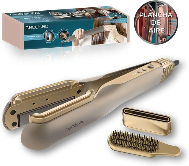 Cecotec AirLisse 2in1 ForceDry Glätteisen, Gold - Bild 1