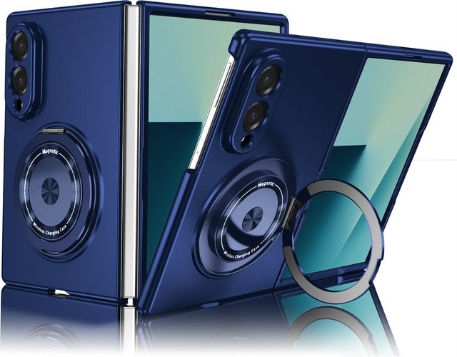 Magnetische rotierende Handyhülle mit Objektivschutz für Samsung Galaxy Z Fold 8, Z Fold 7, Z Fold 6, Z Fold 5 und Z Fold 4 in Rot oder Blau - Bild 1