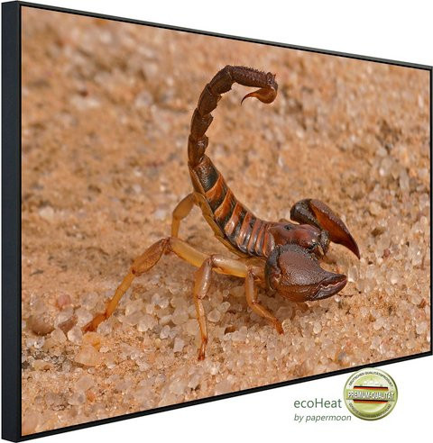 papermoon Infrarotheizung EcoHeat Aggressiver Skorpion mit Matt-Effekt in Bunt, App-Steuerung und Überhitzungsschutz - Bild 1