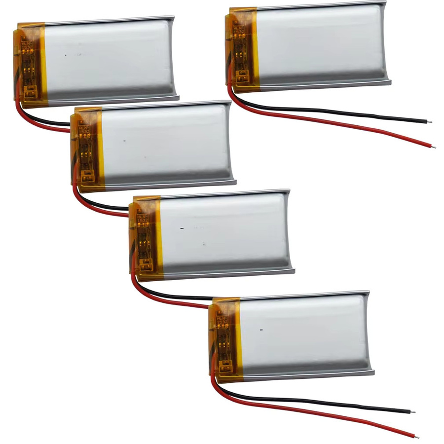XINJ Li-Ion Polymer-Lithium-Batteriezelle 602035 in Silber, 3,7 V, 400 mAh, 1,48 Wh für Bluetooth-Lautsprecher, LED-Licht und DashCam - Bild 1