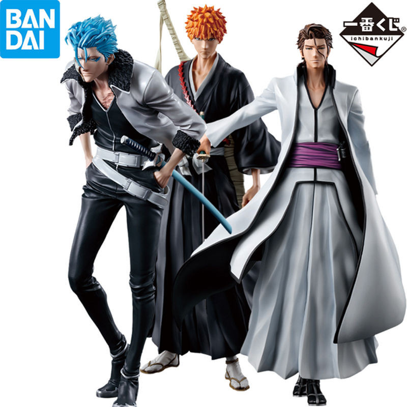 Bandai Ichiban Bleach Anime Action Figur mit Ichigo Kurosaki, Grimmjow und Aizen Sousuke, mehrfarbig, Höhe: 25 cm - Bild 1