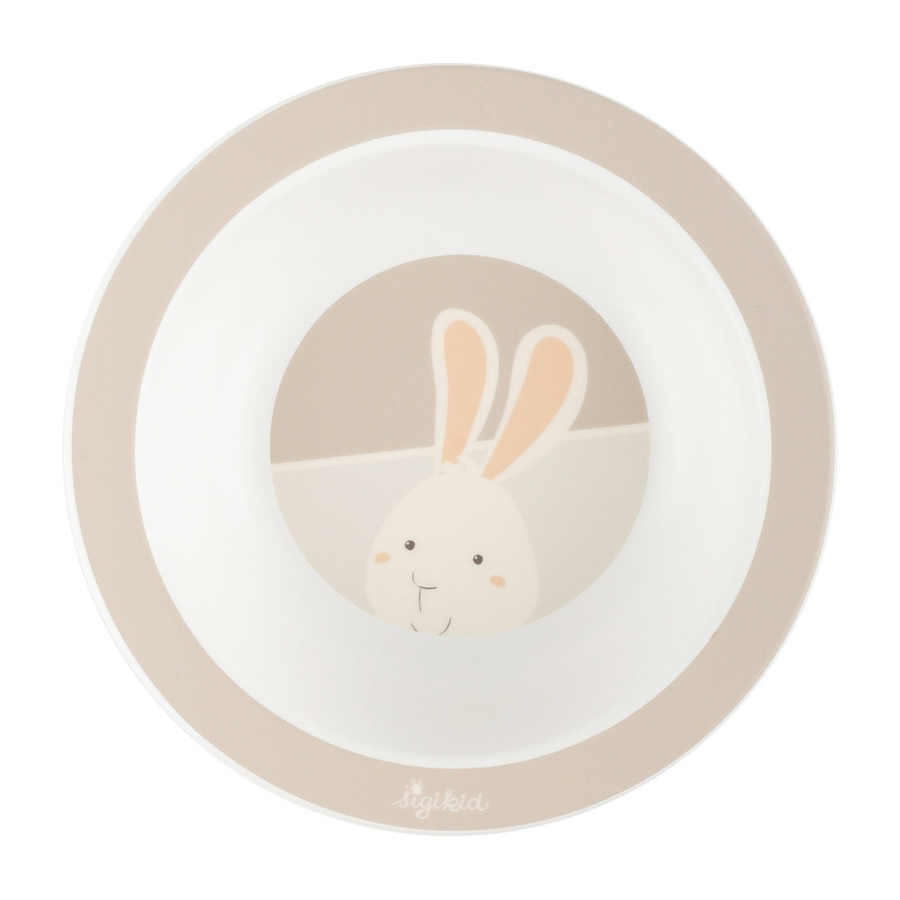 Sigikid Kinder-Müslischüssel Hase in Vanilla White aus Kunststoff, mikrowellen- und spülmaschinenfest - Bild 1