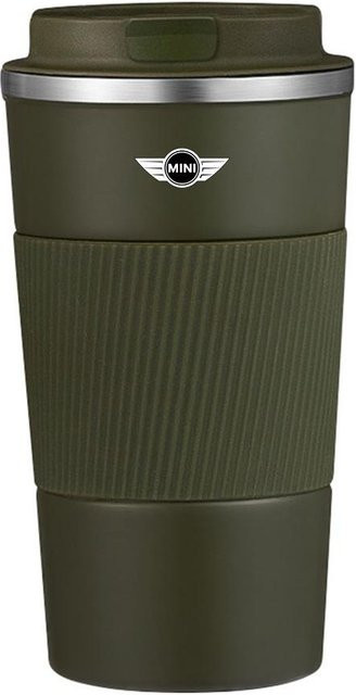 Jaxon Thermosbecher aus Edelstahl für MINI Cooper JCW WORKS R55 R56 F55 F56 R57 R58 R59, vakuumisoliert, grün - Bild 1