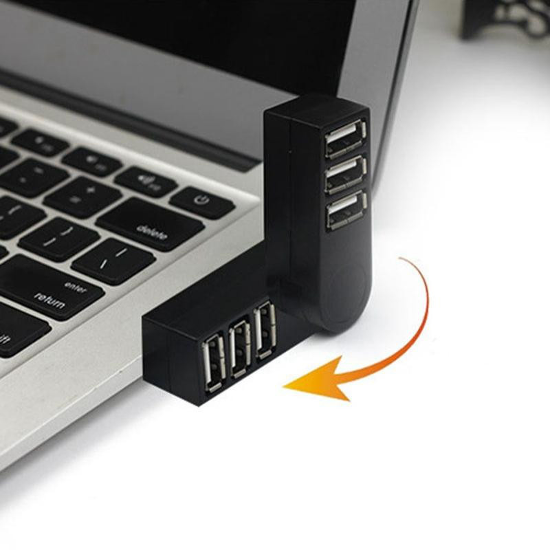 YC Direct USB Hub Mini Adapter mit 3 Ports in Weiß - Bild 2