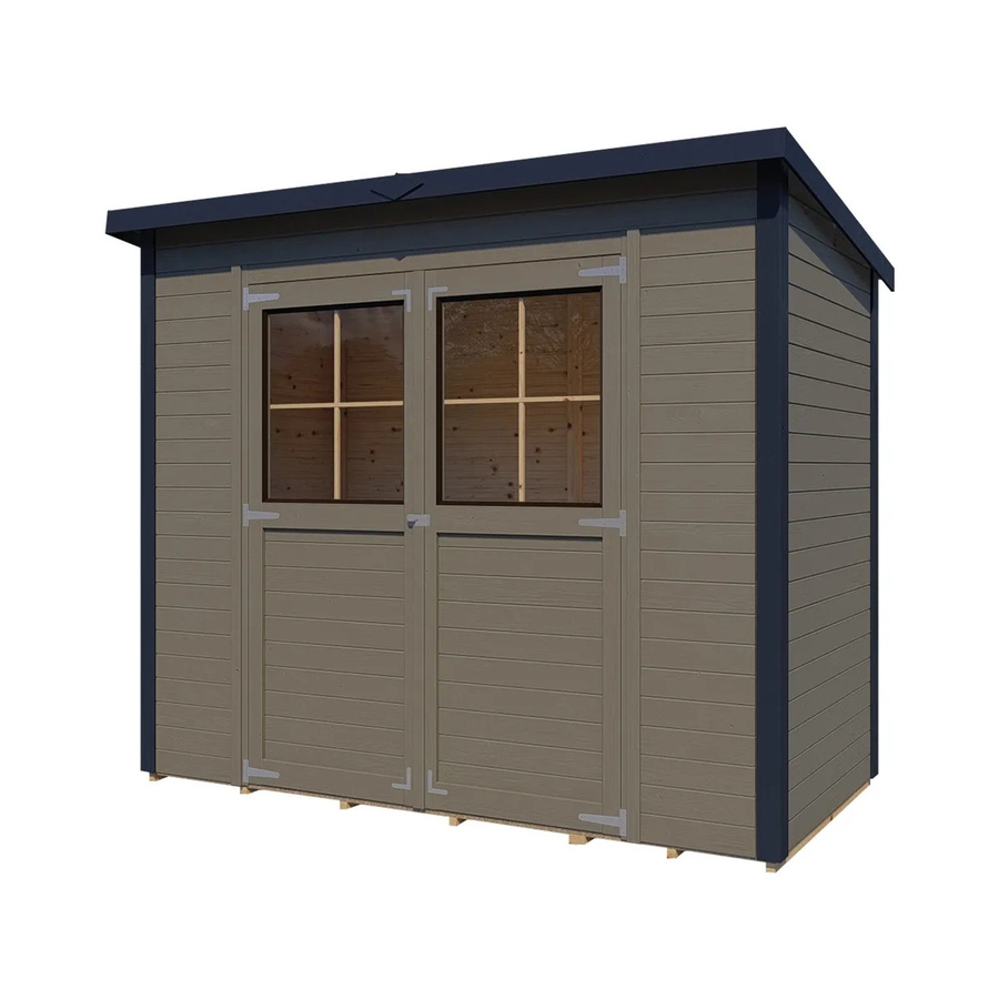 Bertilo Gerätehaus Castano 2 in Beige aus Fichte mit Doppeltür, B/T/H: 243 x 120 x 120 cm, FSC-zertifiziert - Bild 2