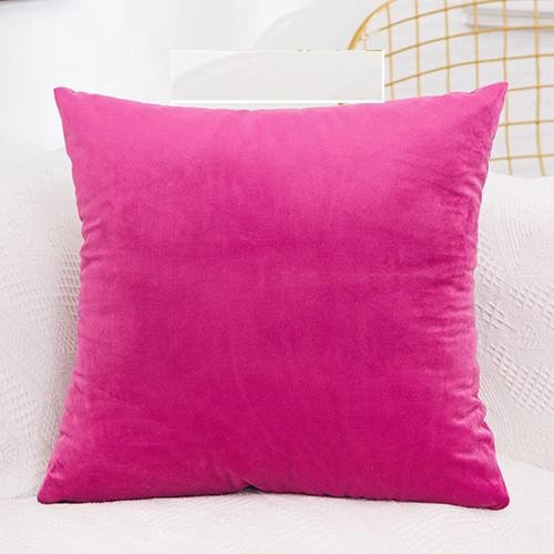 Dekorativer Samt Kissenbezug von JMG Clothing in Pink, B/B: 55 x 55 cm - Bild 1