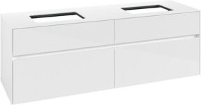 V&B Waschtischunterschrank Collaro für 2 Waschbecken in Glossy White, B/T/H: 160 x 54,8 x 50 cm - Bild 1