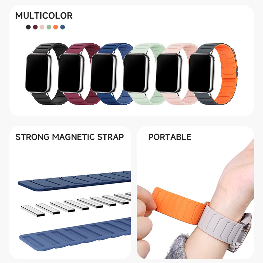 CHIICSMART Uhrenarmband Silikon, Magnetarmband, Unisex - Bild 4