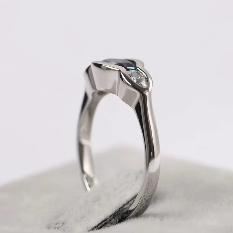 Huitan Trendy Ring, Silber, Zirkonia, Damen - Bild 2