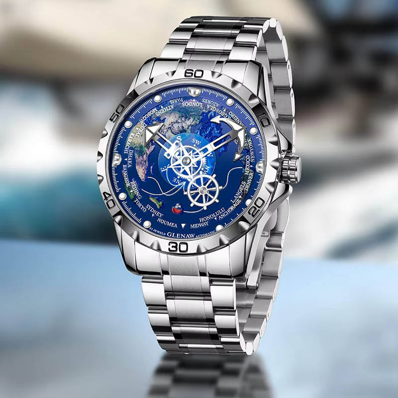 GLENAW Design Armbanduhr, Automatik, Edelstahl, Herren - Bild 6
