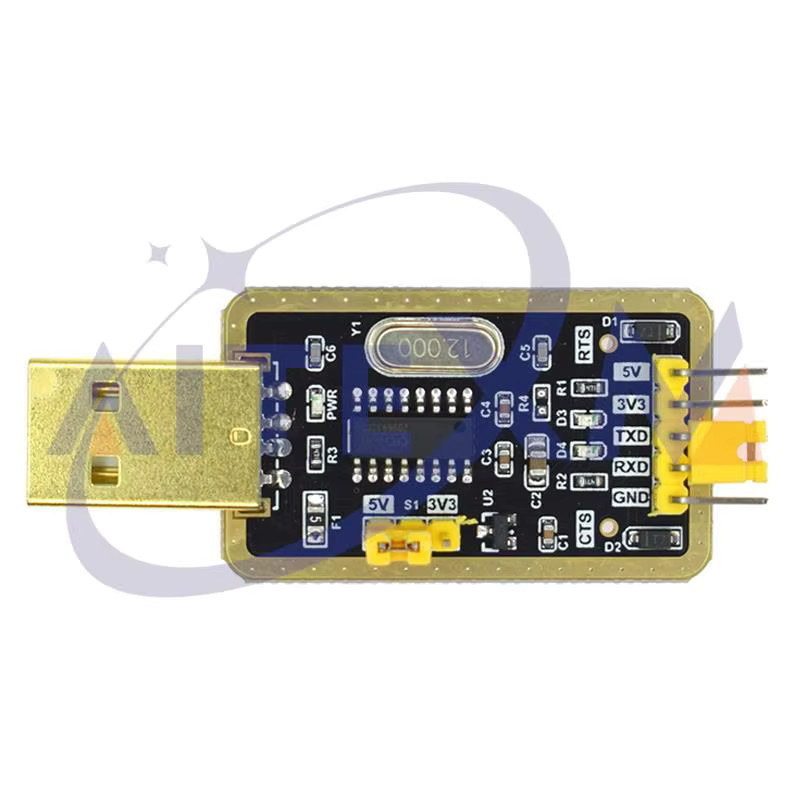 CH340G USB auf TTL RS232 Konverter Modul für Arduino in Schwarz mit USB-C Anschluss - Bild 2