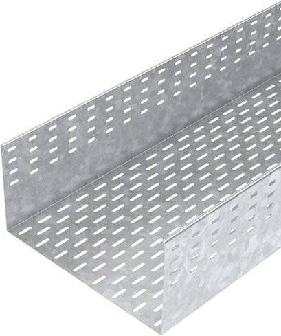 OBO Bettermann Kabelrinne 6083064, Farbe: Silber, L x B x H: 300 x 40 x 20 cm - Bild 1