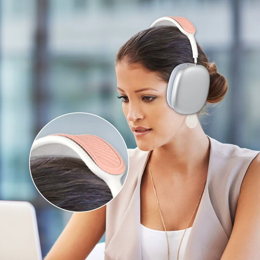 Bunte Silikon-Kopfbandabdeckung als Ersatzhülle für Apple AirPods Max in Lila und Multicolour, waschbare Schutzhülle für dein Headset-Zubehör - Bild 2