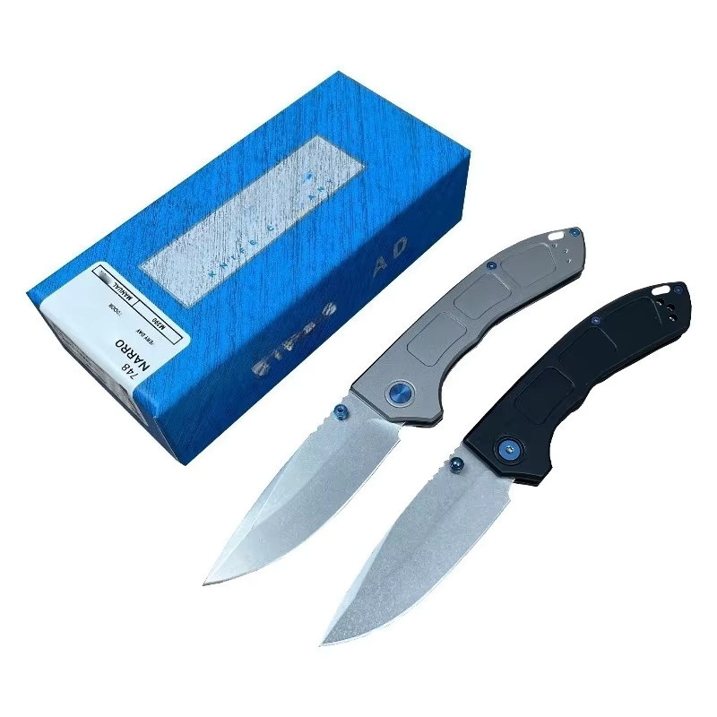 Mehrzweck-Taschenmesser mit M390-Klinge in Silber und Grau für Outdoor, Camping und EDC - Bild 2
