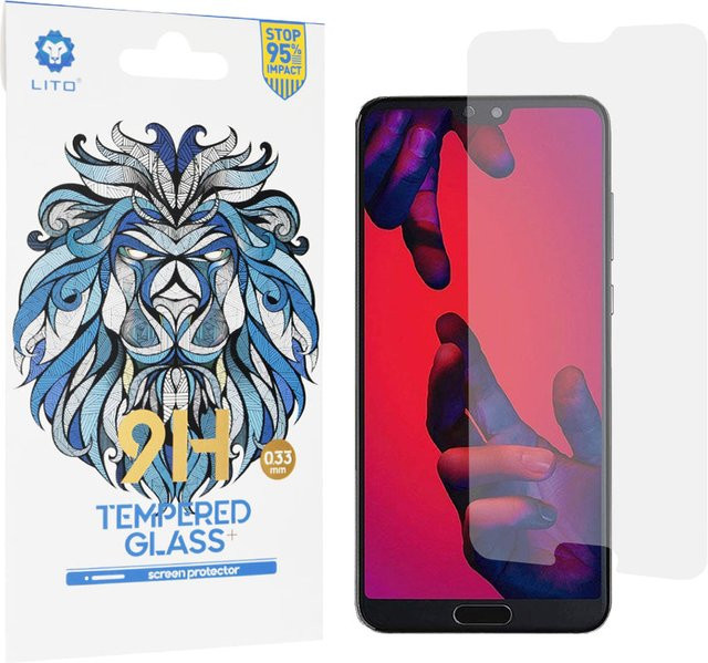 Lito Classic Displayschutzfolie aus gehärtetem Glas für Huawei P20 Pro, Full Glue, 2.5D, transparent - Bild 1