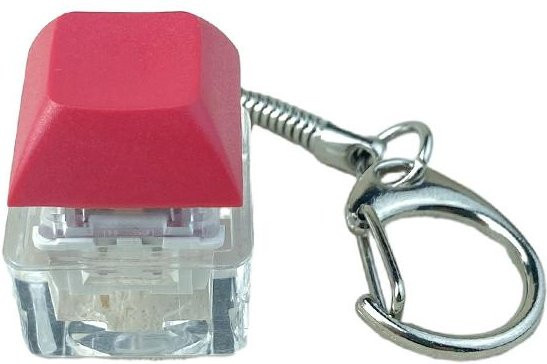 Muyu Dekompression Schlüsselanhänger Tastatur Taste, rot, Unisex - Bild 1