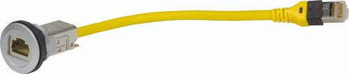 HARTING Serviceschnittstelle 09454521518 Cat6 Ethernet LAN Steckverbinder Gelb - Bild 1