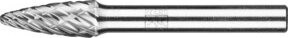 PFERD Hartmetall Hochleistungsfrässtift ALLROUND Rundbogen RBF, Farbe: Silber, Durchmesser: 8 mm, Länge: 20 mm, Schaft-Durchmesser: 6 mm, universal grob - Bild 1